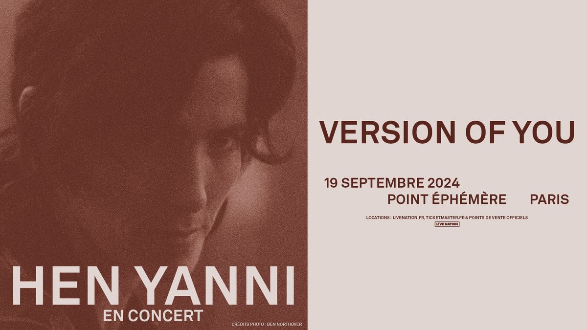 HEN YANNI | Point Eph\u00e9m\u00e8re, Paris - 19 septembre 2024