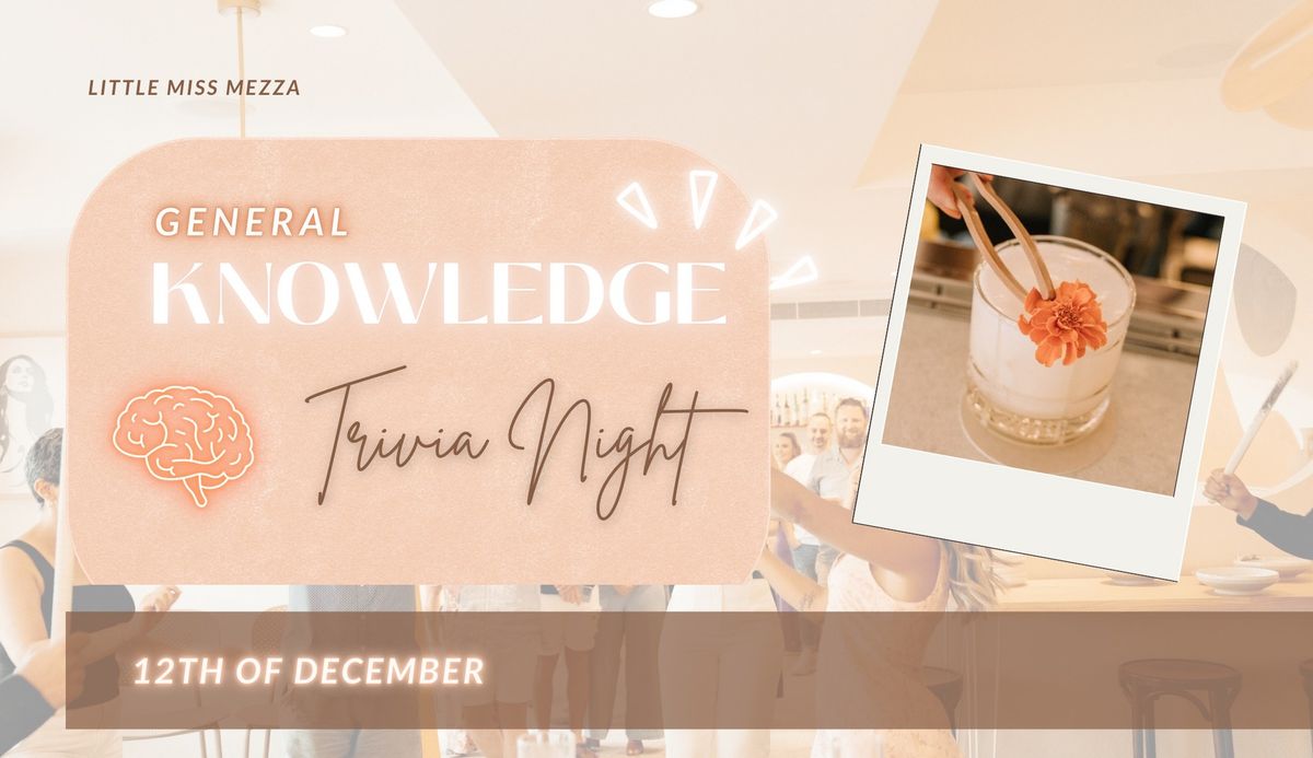 General Knowledge Trivia Night