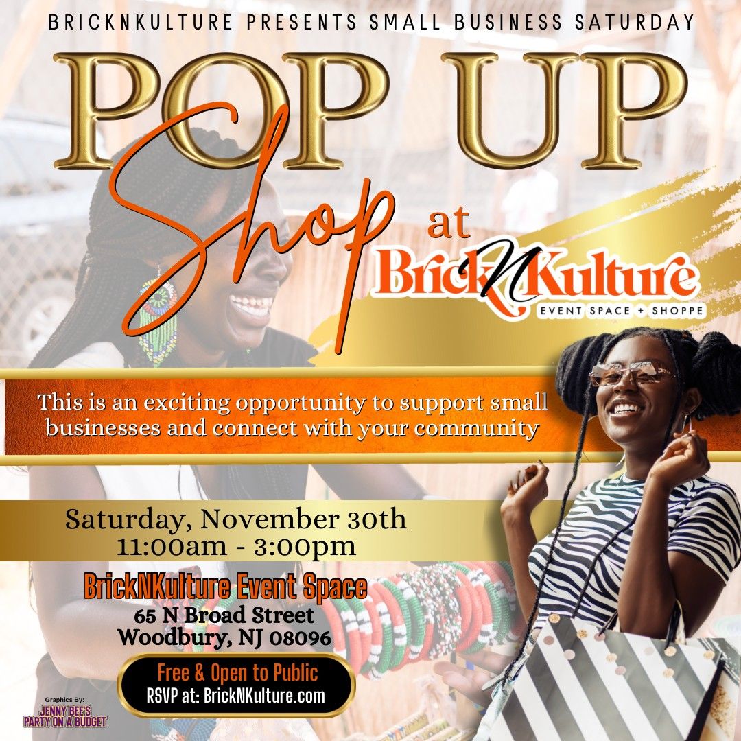 Small Business Saturday Pop Up Shop!