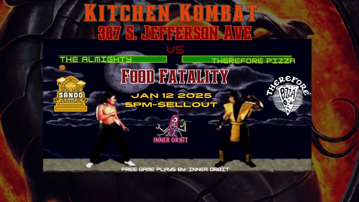 Mortal Kitchen Kombat: The Almighty Sando Shop x Therefore Pizza