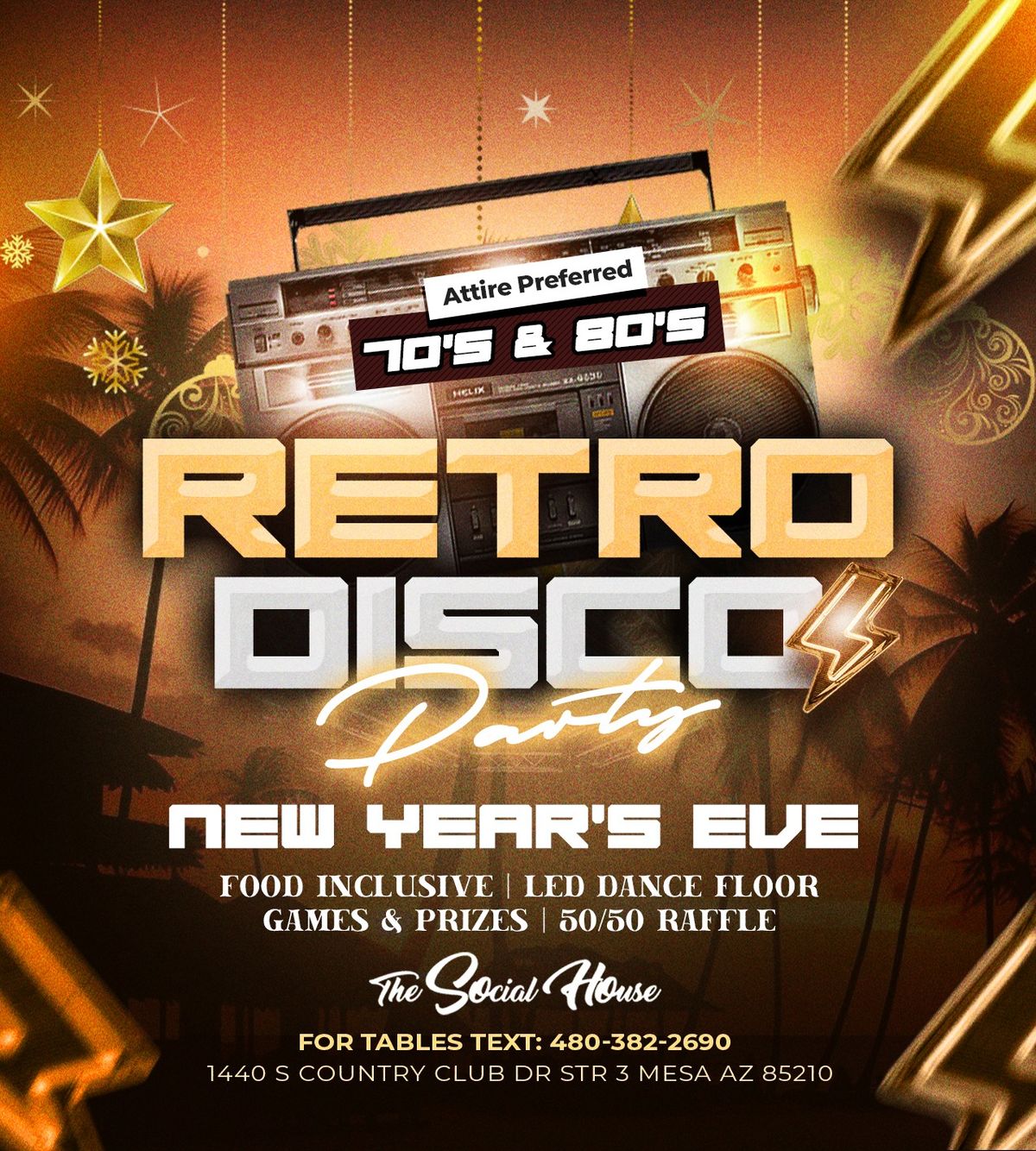 NYE RETRO DISCO PARTY 