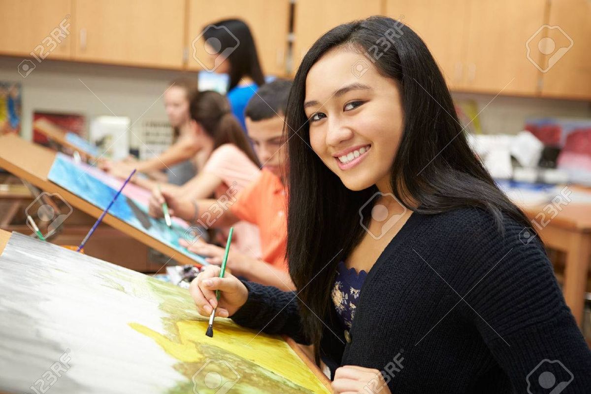 High School Art Club Session 2 at the Manhattan Arts Center