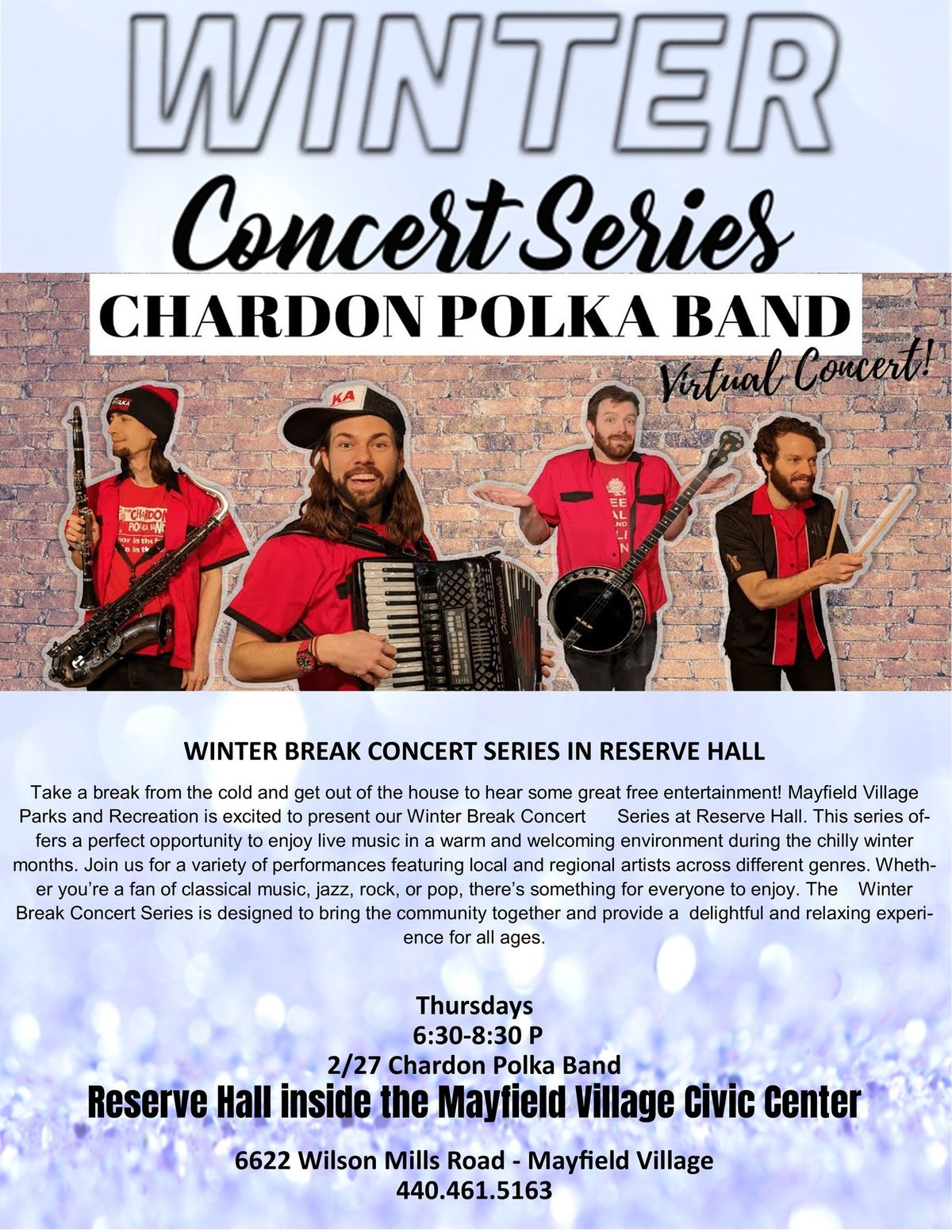 Chardon Polka - WINTER BREAK CONCERT SERIES IN RESERVE HALL