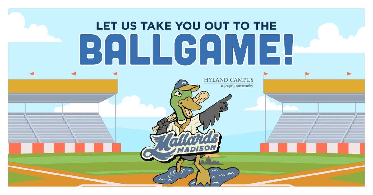 Madison Mallards Baseball Game Fundraiser