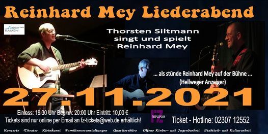 Reinhard Mey Liederabend Thorsten Siltmann live im FZ Kamen