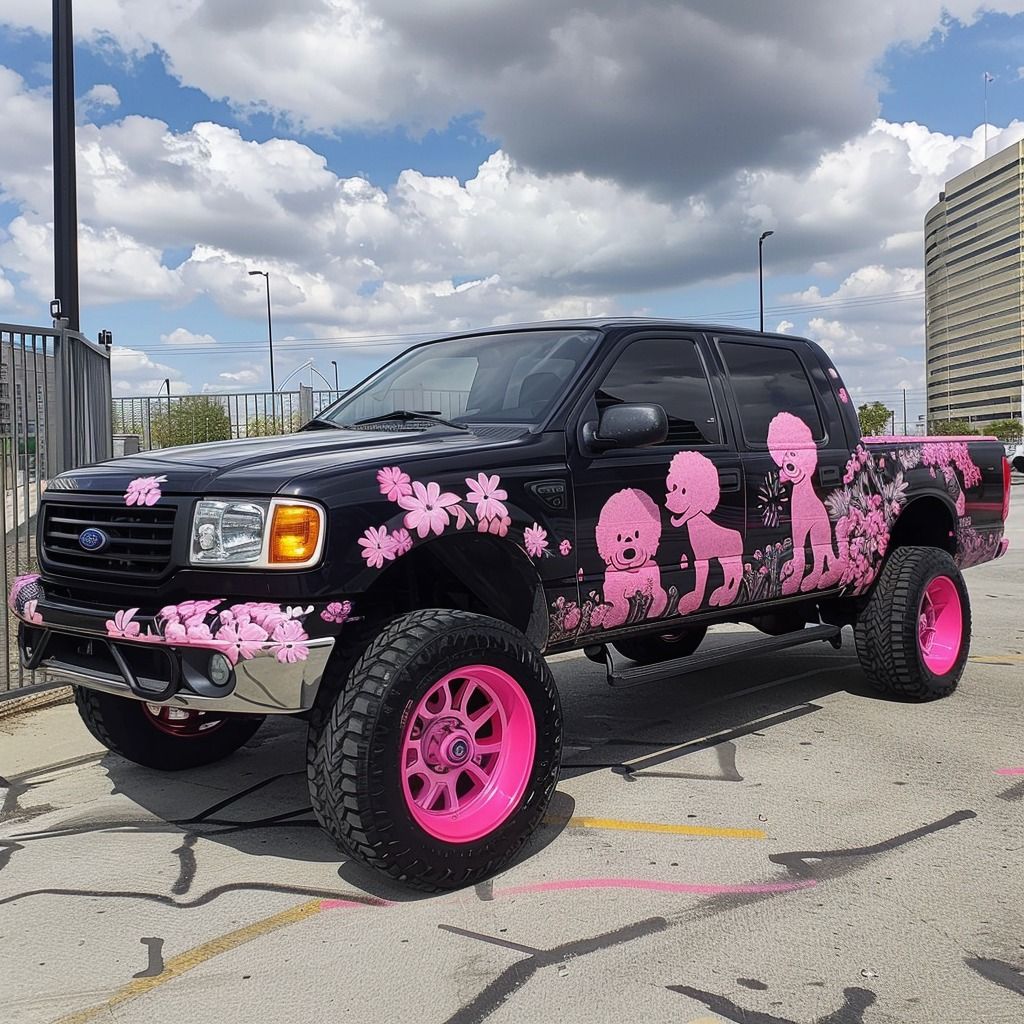 The Pink Poodle in the Monroe County Demolition Derby