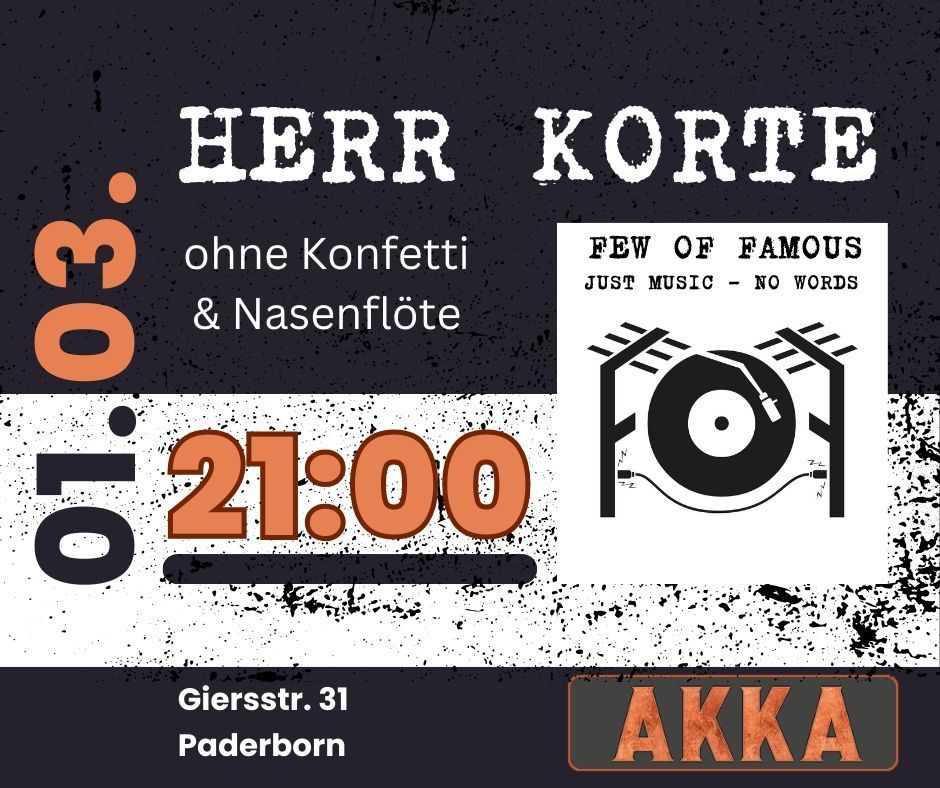 Dj Herr Korte in der AKKA