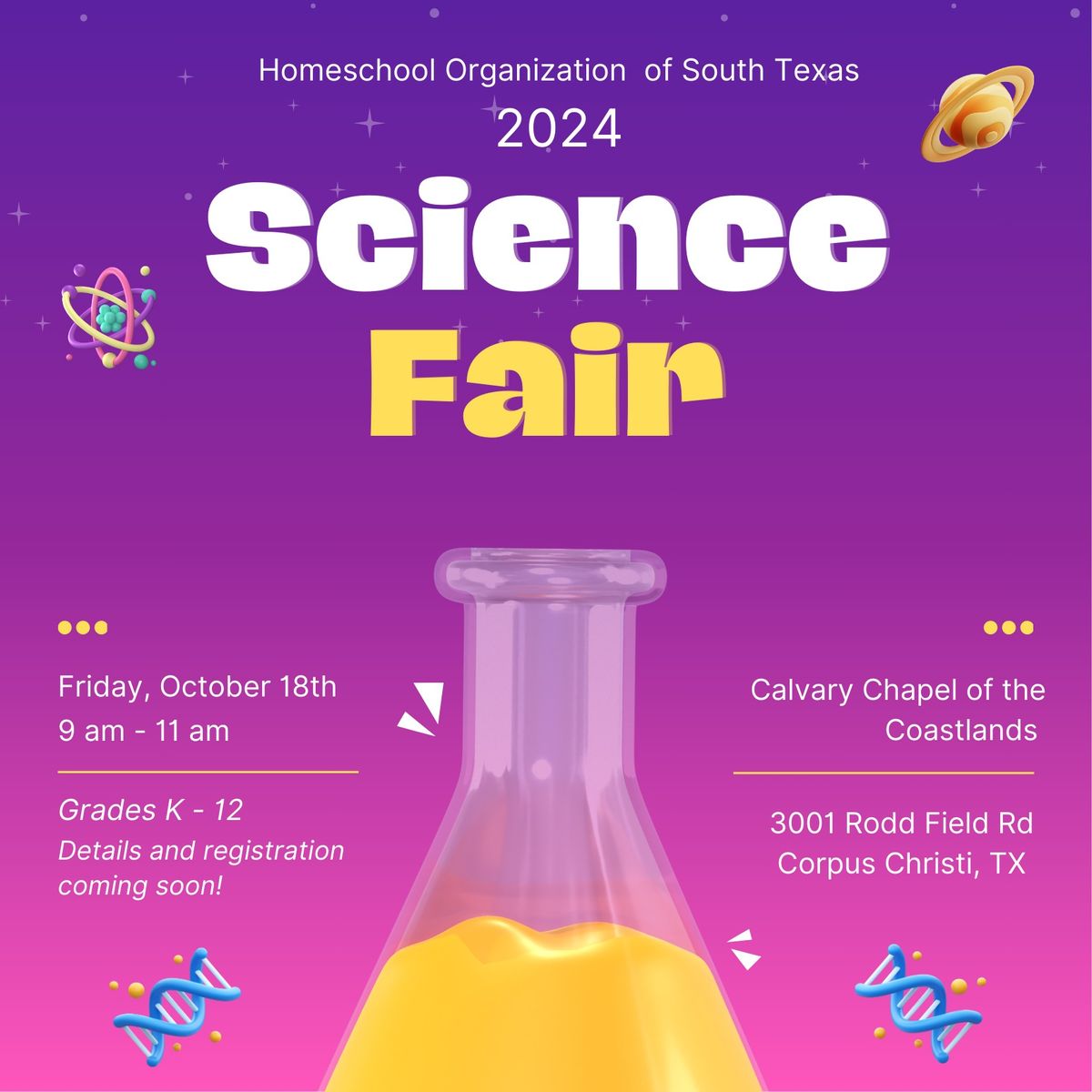 Homeschool Organization of South Texas: 2024 Science Fair 