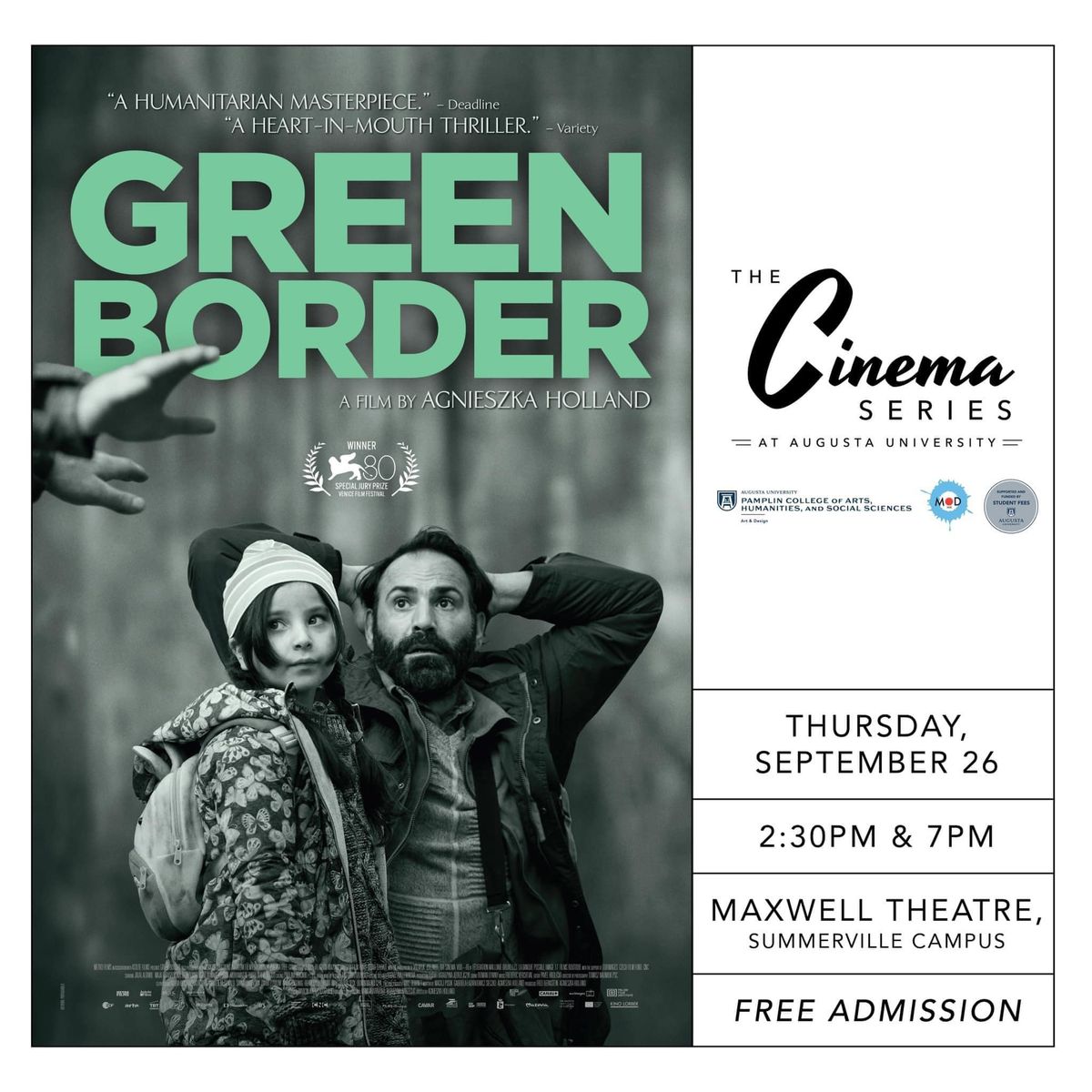 The Cinema Series presents GREEN BORDER