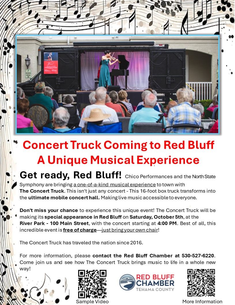 Concert Truck Coming to Red Bluff