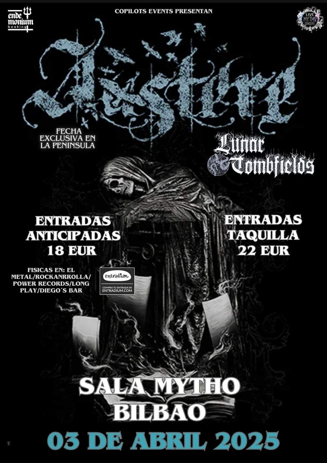 AUSTERE y Lunar Tombfields en BILBAO