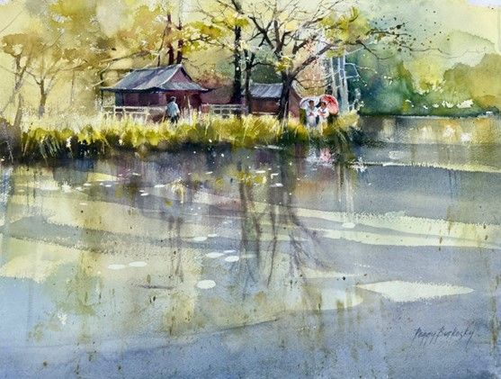 CLASS FULL - Art Gems - Watercolours: Streams & Ponds, Reflections & Foliage with Peggy Burkosky