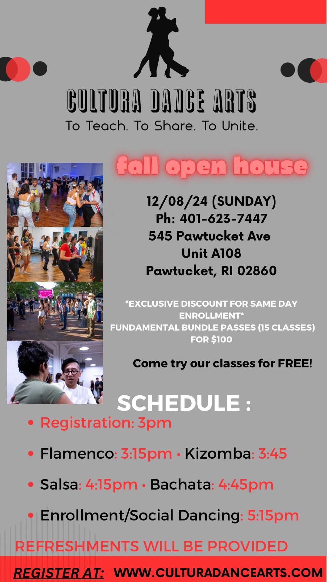 CULTURA DANCE ARTS FALL OPEN HOUSE