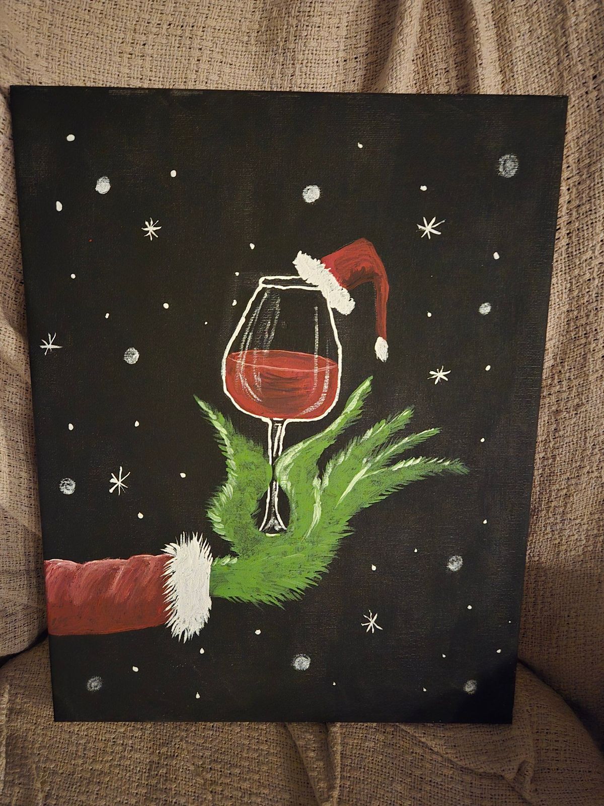 Paint Night - Grinch Wine