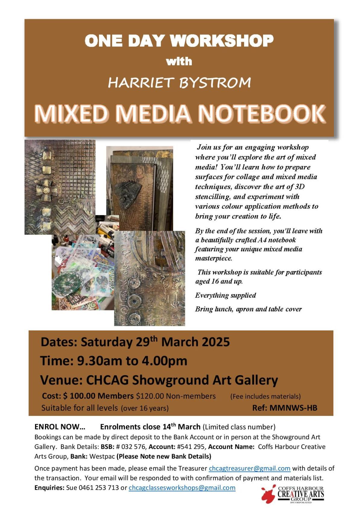 Mixed Media Notebook Workshop