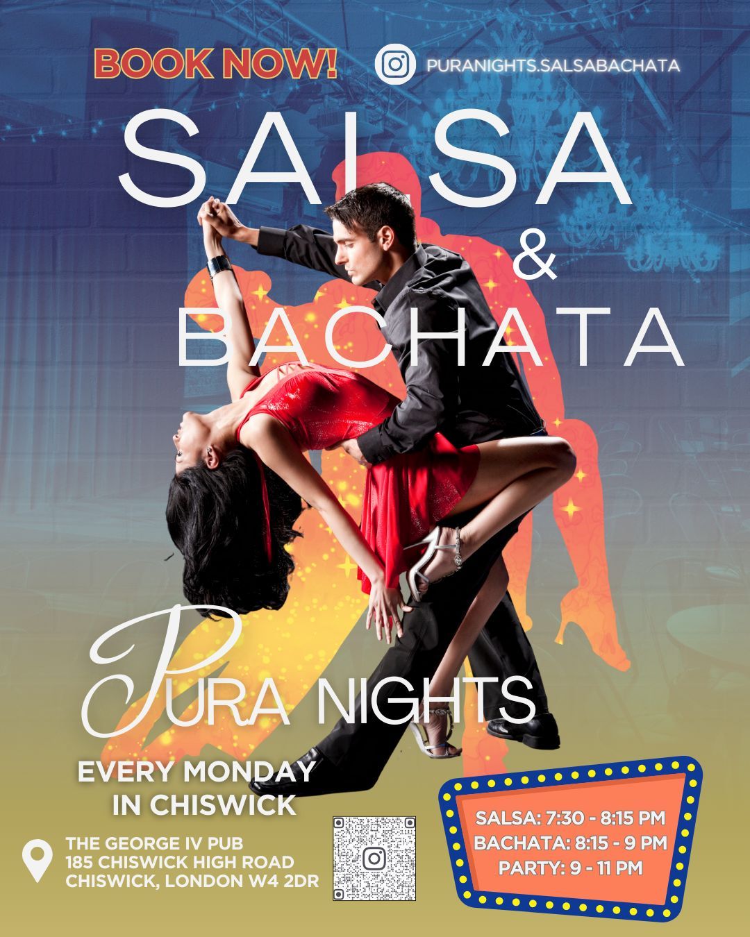 Pura Nights Salsa & Bachata Mondays in Chiswick 