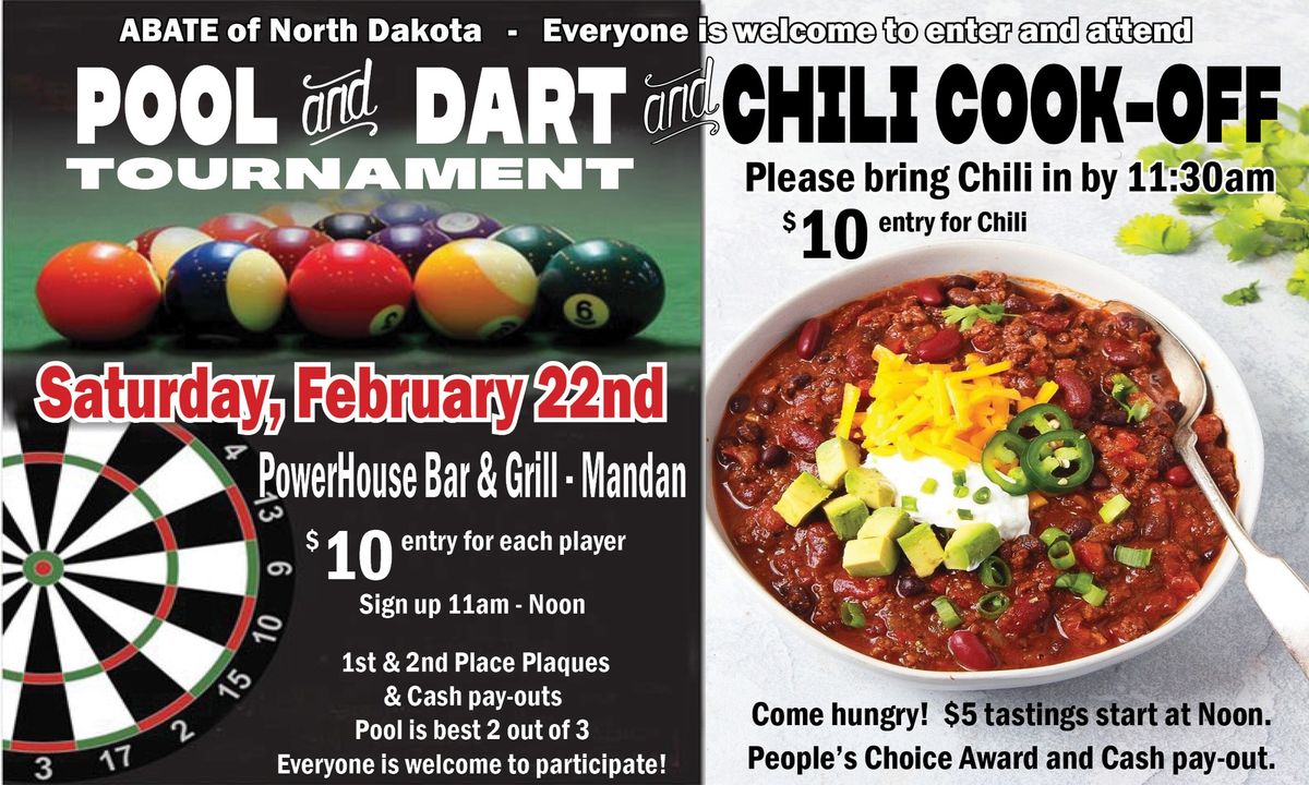 ABATE of ND -Pool and Dart - Chili Cookoff 