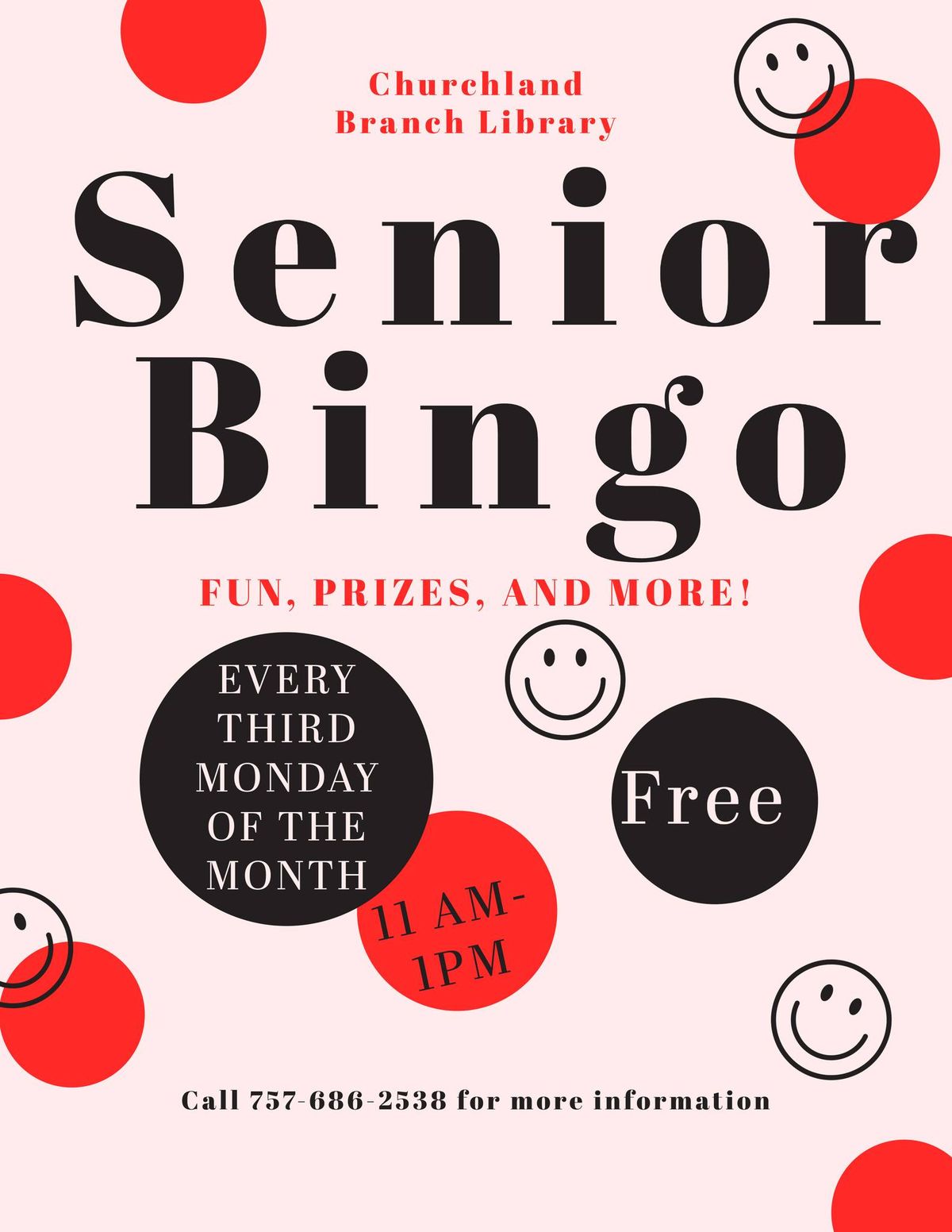 Seniors Bingo