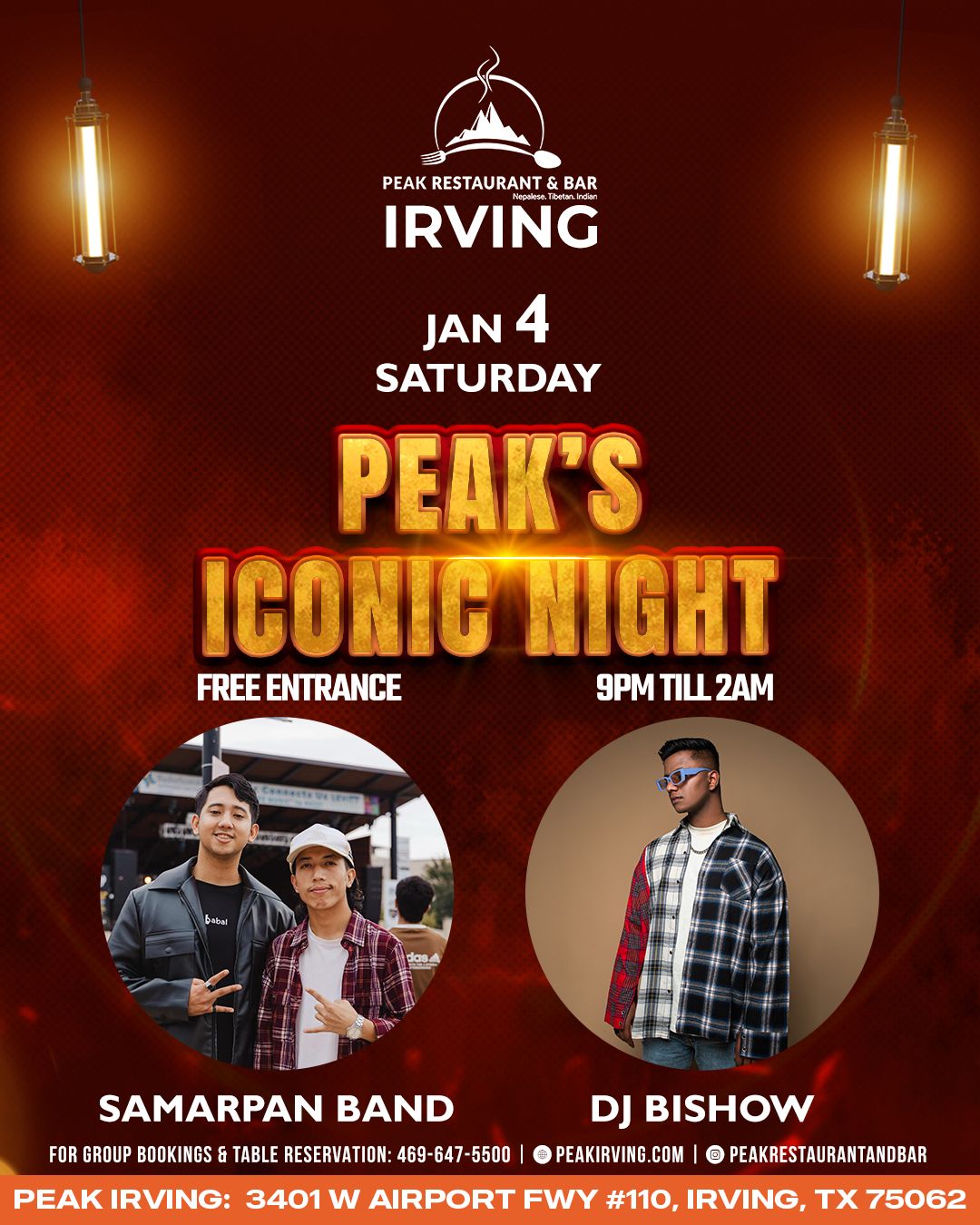 PEAK'S ICONIC NIGHT W\/ SAMARPAN BAND & DJ BISHOW