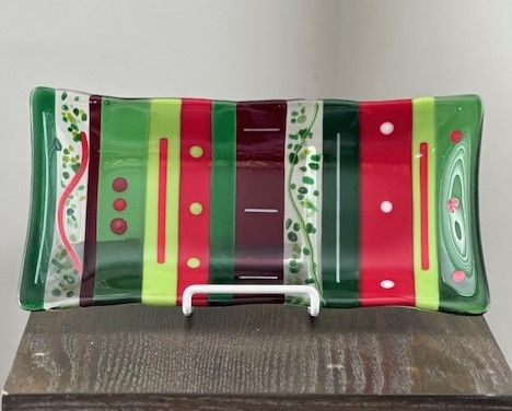 11\/18\/24 - FULL - Fused Glass Holiday Platter at Kaleidoscope