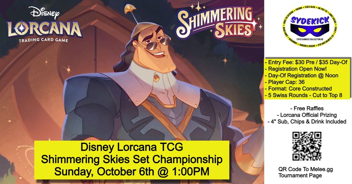 Sydekick Toys Disney Lorcana TCG: Shimmering Skies Championship Event