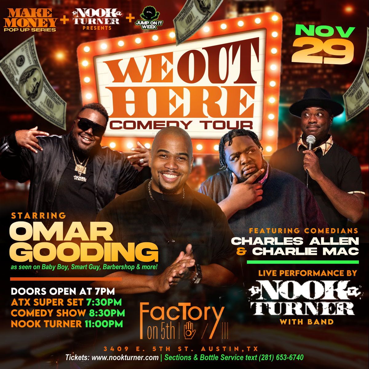 We Out Here Comedy Tour starring Omar Gooding