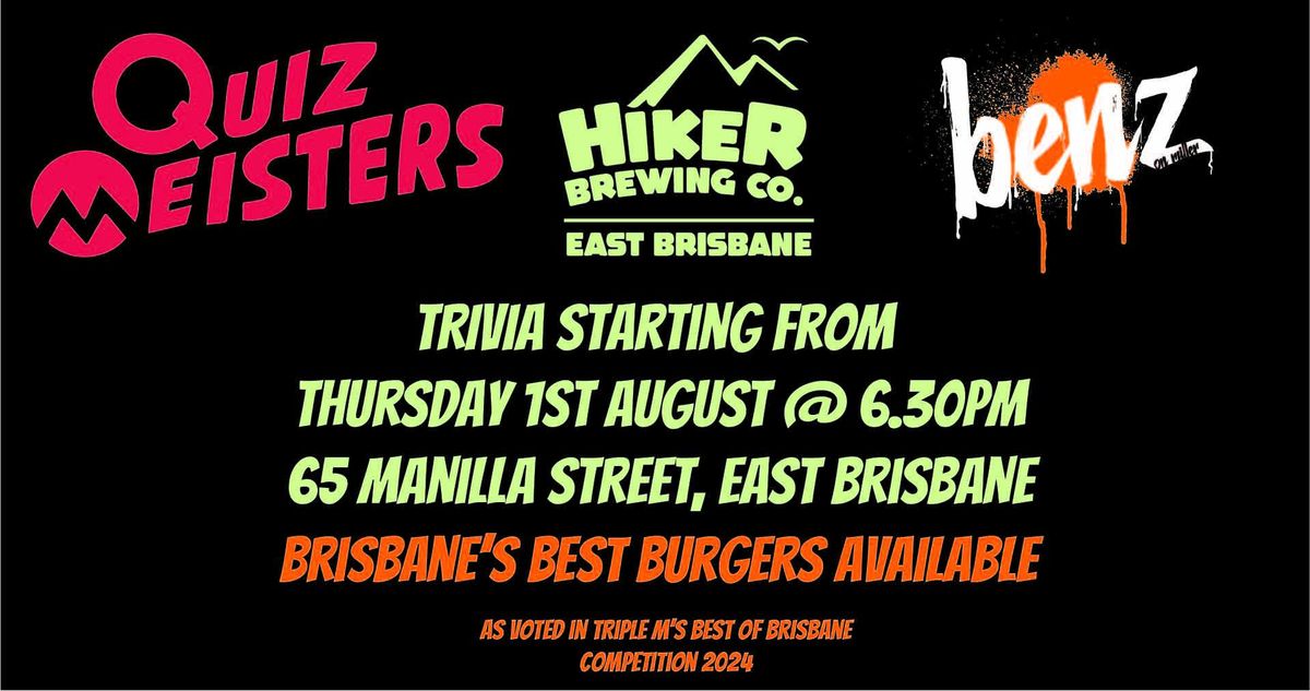 Trivia at Hiker Brewing Co. - East Brisbane