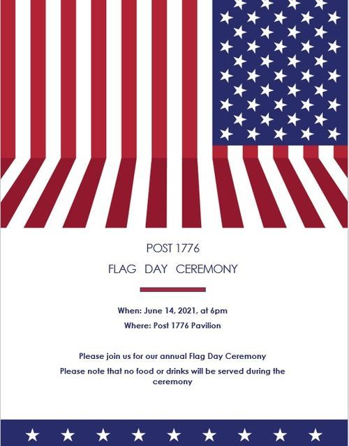 Post 1776 Flag Day Ceremony