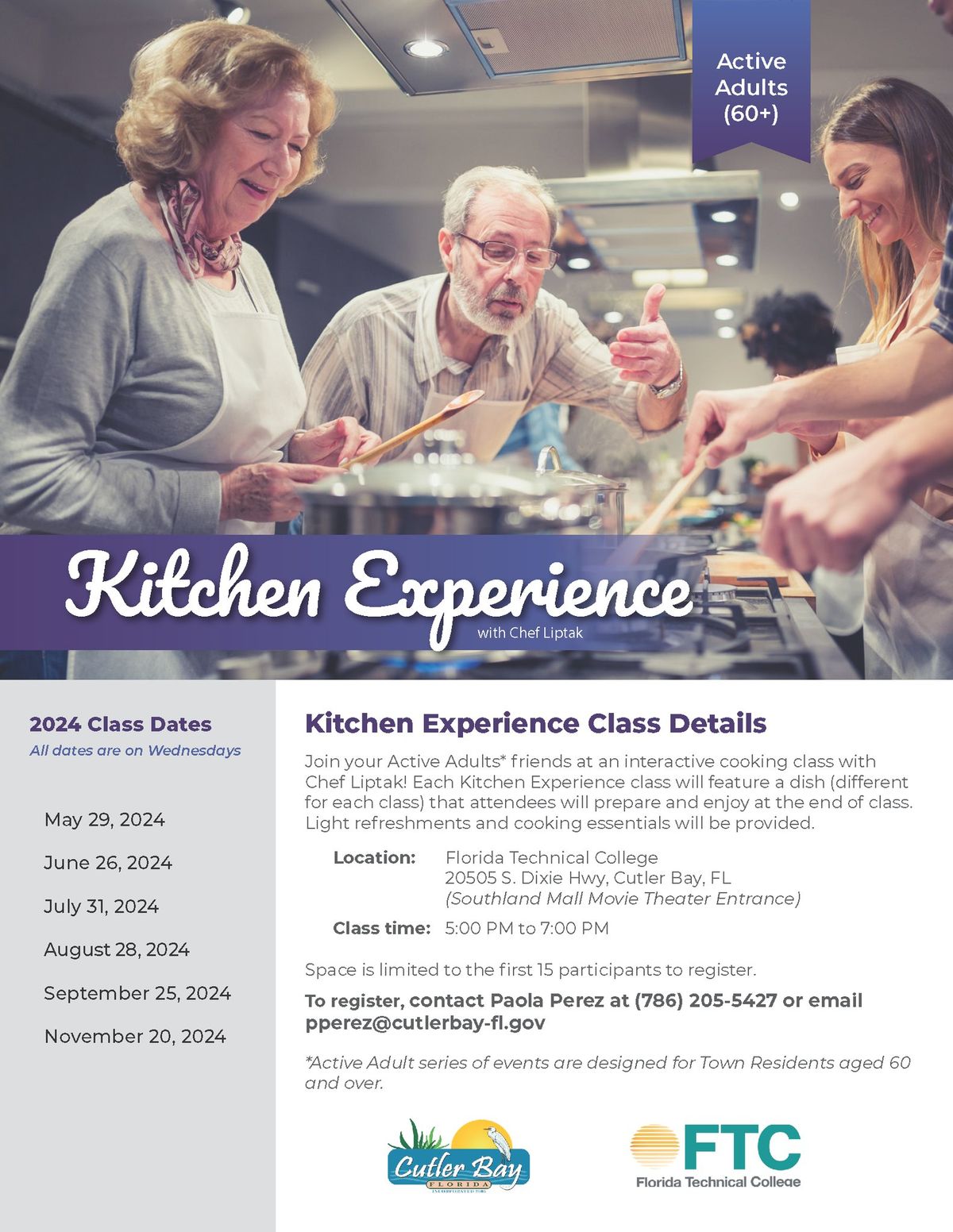 Kitchen Experience with Chef Liptak