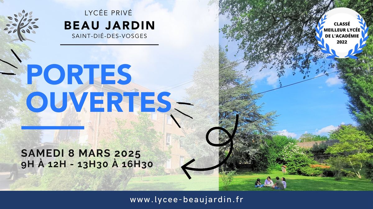 Portes Ouvertes du lyc\u00e9e Beau Jardin \u00e0 Saint Di\u00e9 des Vosges