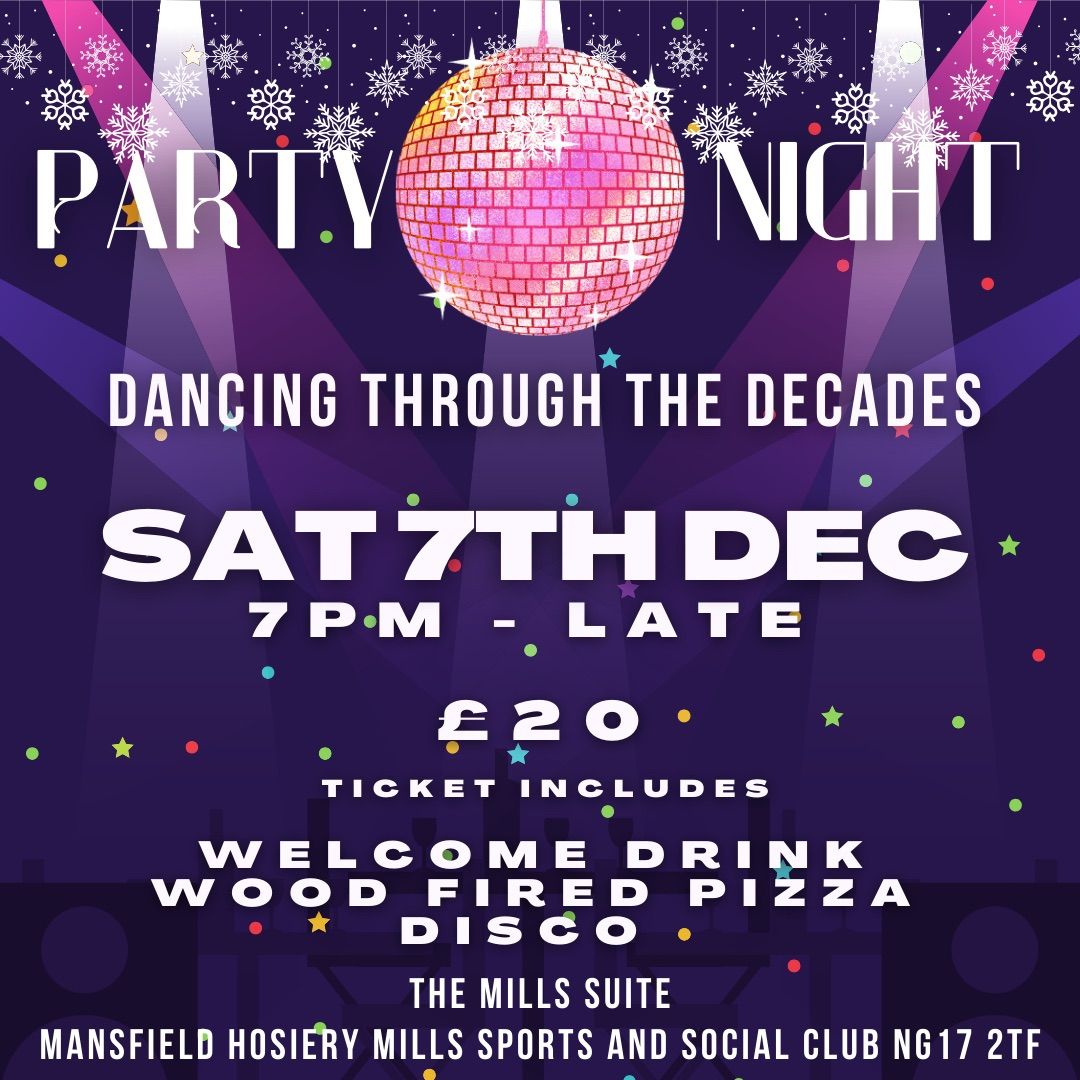 \u2018Dancing through the decades\u2019 Christmas Party Night