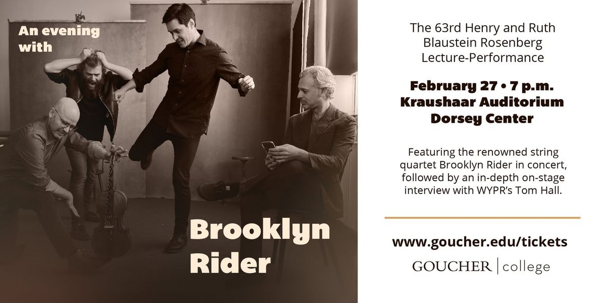 An Evening With Brooklyn Rider | Rosenberg Lecture Performance