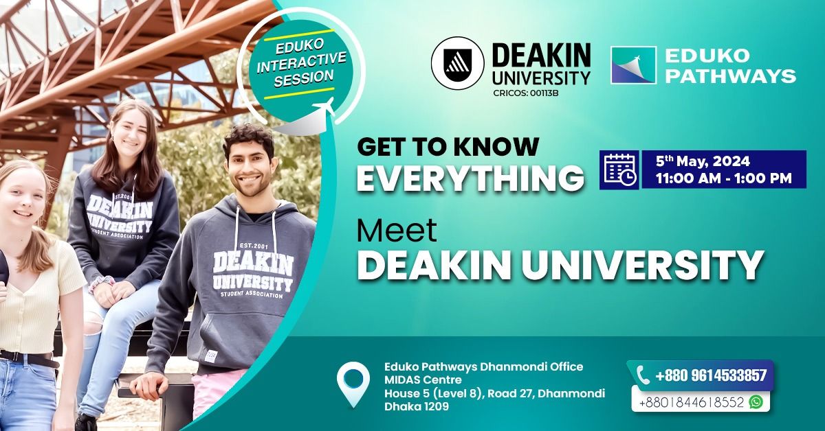 Eduko Interactive Session: Meet Deakin University, Australia