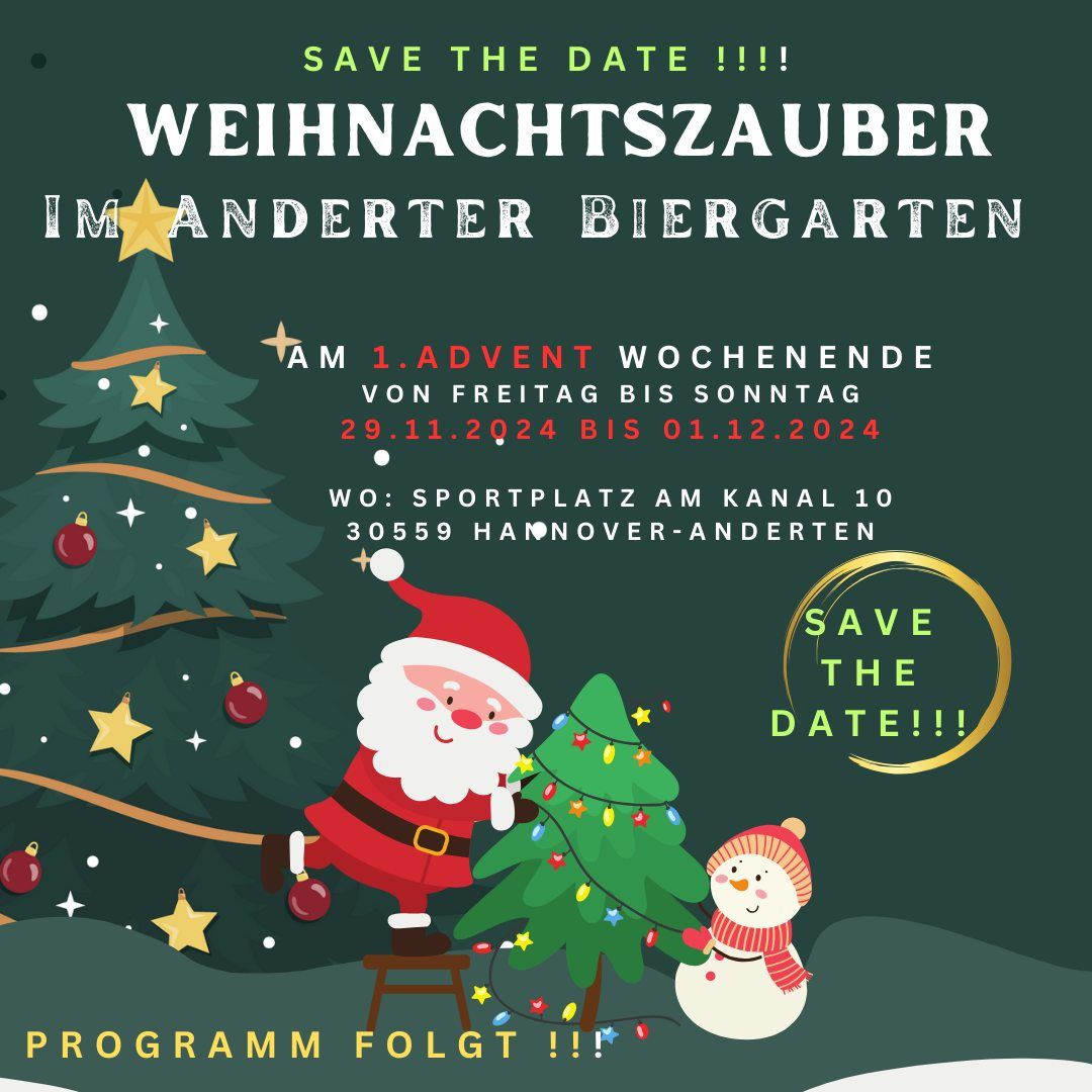 SAVE THE DATE! Winterzauber im Anderter Biergarten vom 29.11.-01.12.2024