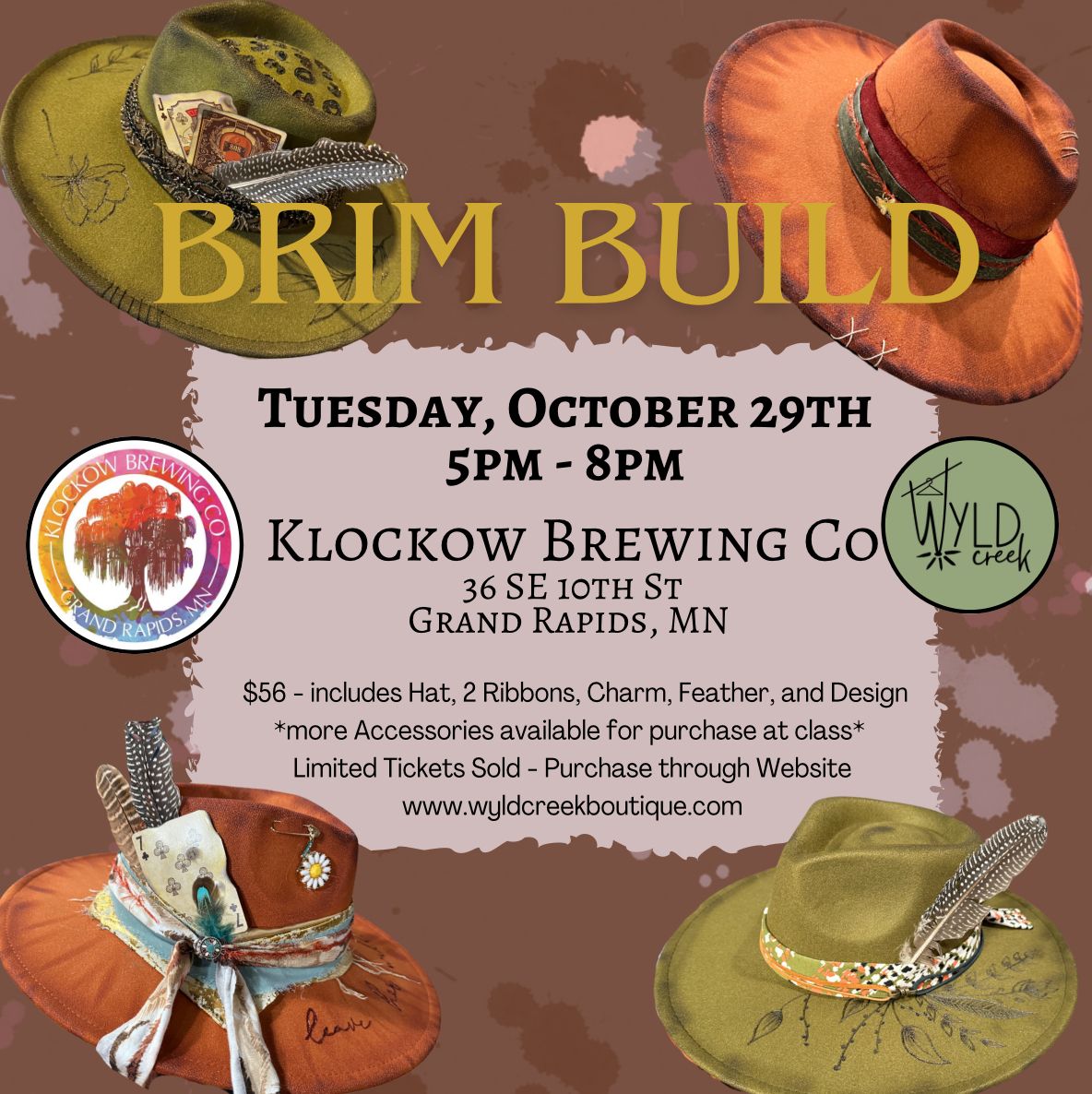 Oct 29th - Brim Build @ Klockow Brewing Co, Grand Rapids