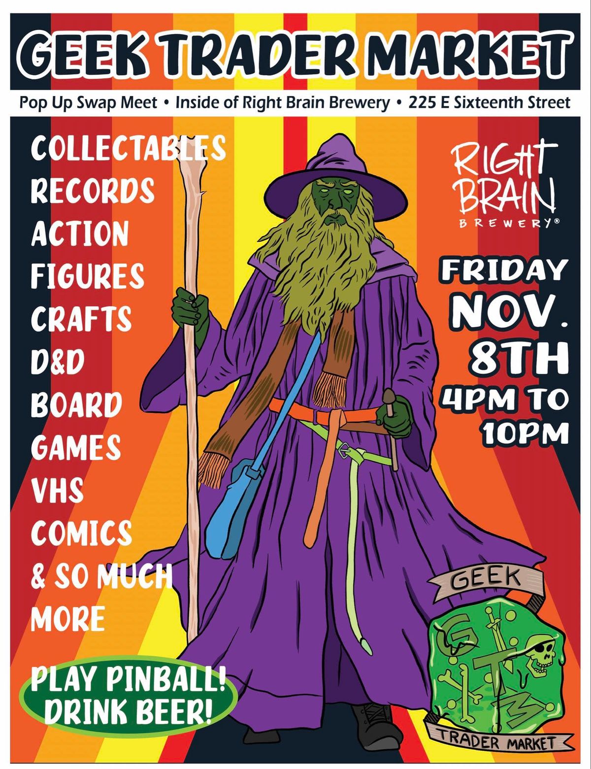 Geek Trader Market - Fall '24 @ Right Brain Brewery