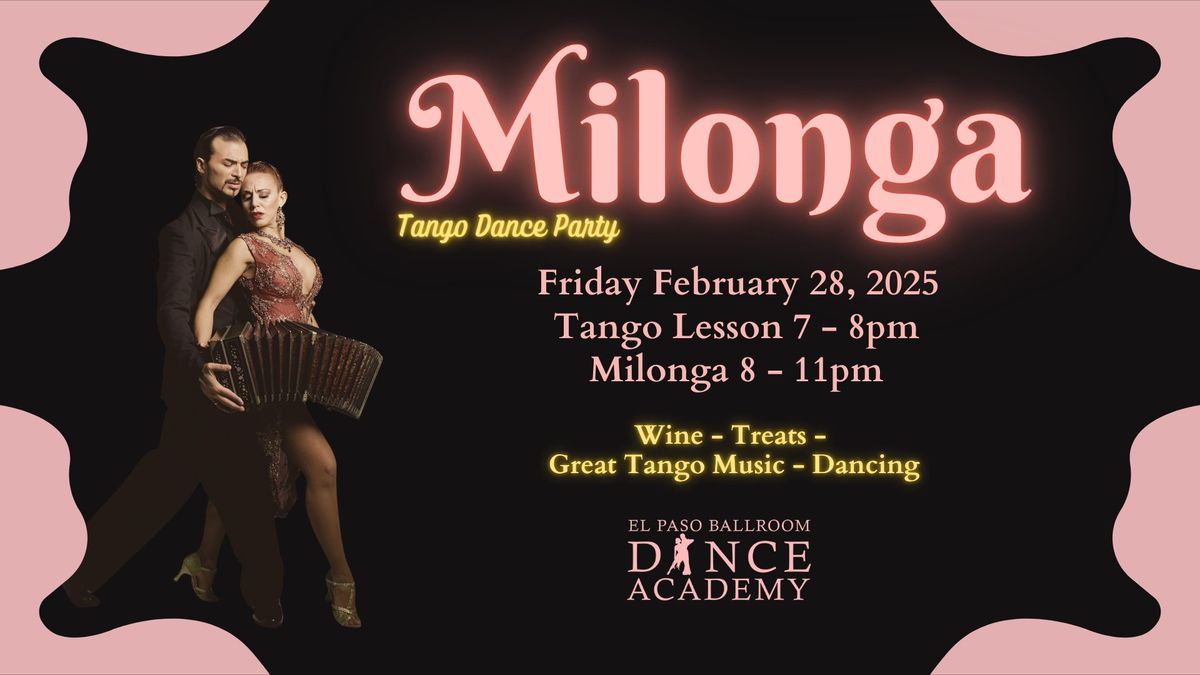 Milonga - Tango Dance Lesson and Party