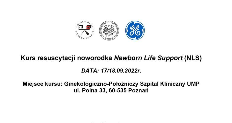 Kurs Resuscytacji Noworodka NLS (Newborn Life Support)