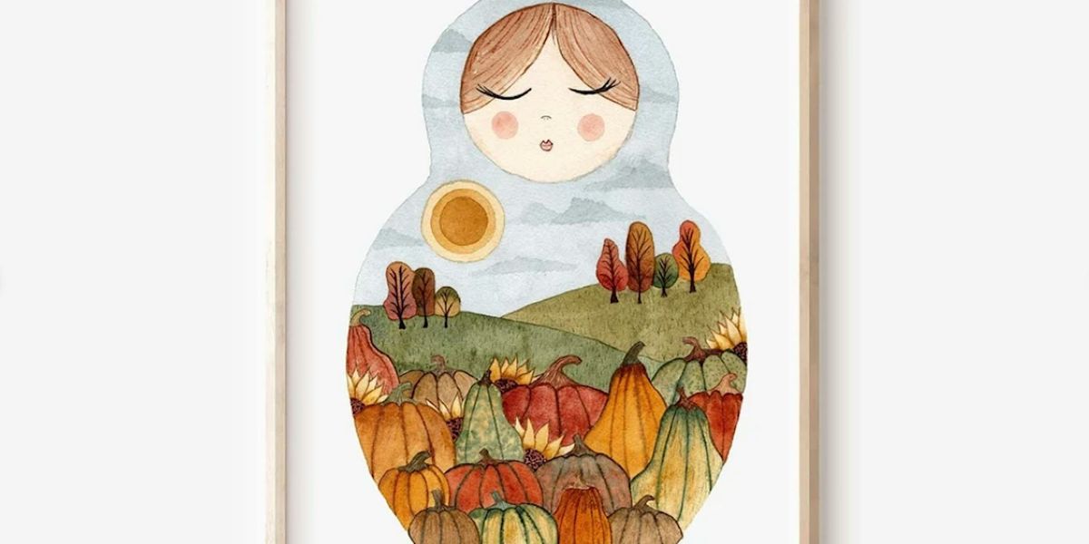 Fall-Themed Russian Nesting Doll Design with Heather Mattioni