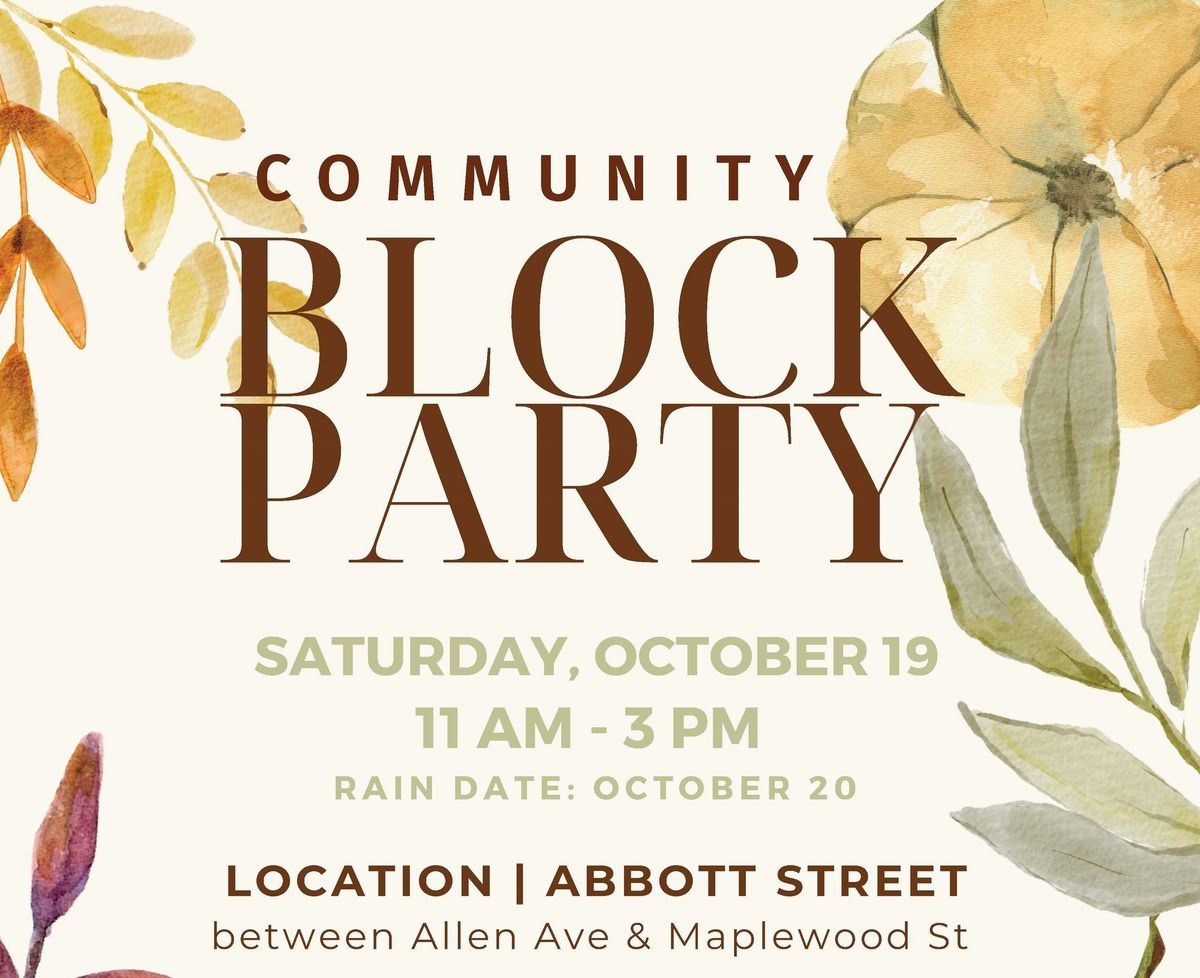 Friends of Allen's Corner Community Block Party