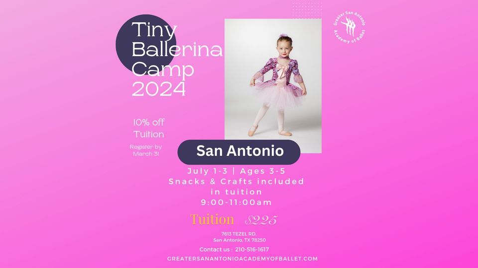 Tiny Ballerina Camp | San Antonio 