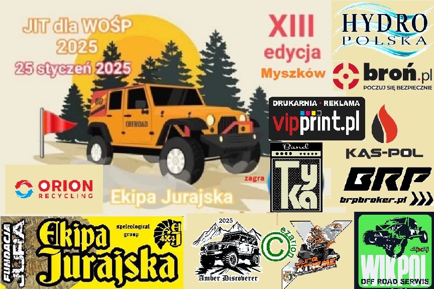 XIII JURAJSKA INTEGRACJA TERENOWA 4x4 dla WO\u015aP  25 stycze\u0144 2025