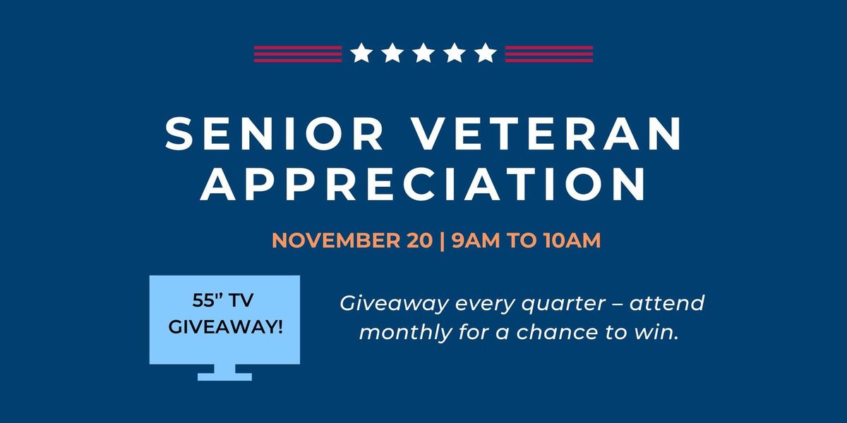 Senior Veteran Appreciation