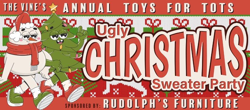 Annual Toys for Tots Ugly Christmas Sweater Party!