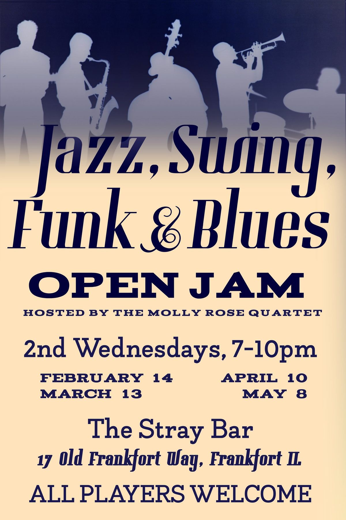 South Suburban Jazz, Swing, Funk, & Blues Open Jam Session - 2nd Wednesdays