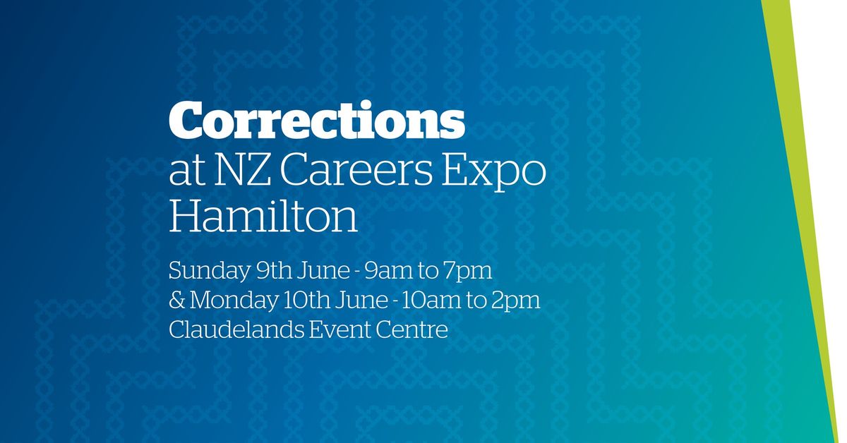 Corrections at NZ Careers Expo - Hamilton