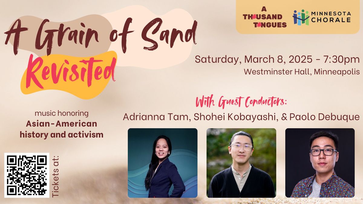 A Grain of Sand Revisited - music honoring Asian-American history and activism