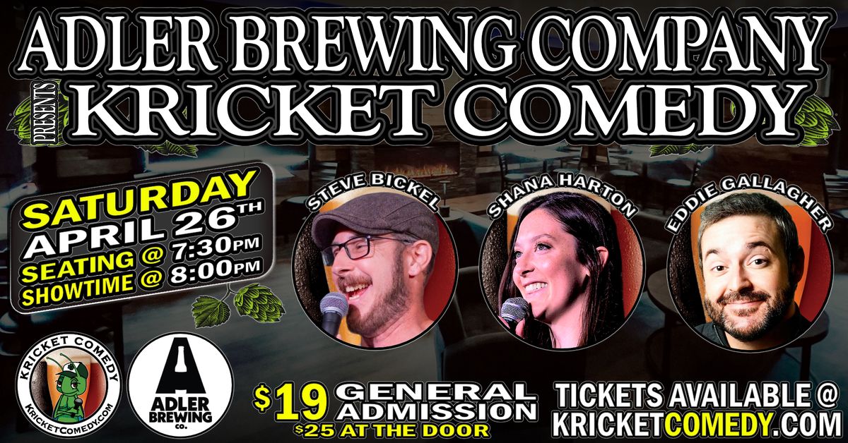 Adler Brewing Company presents Kricket Comedy