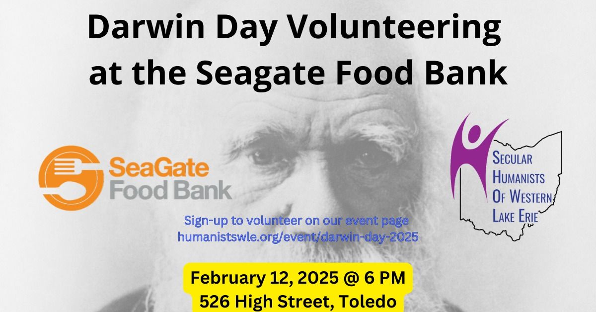 Darwin Day Volunteering at Seagate Foodbank 2025