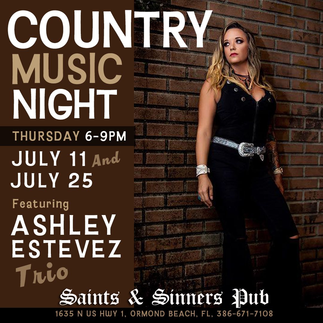 Ashley Estevez Trio - Country Music Thursday